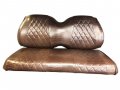 Club Car Precedent Front Rear Golf Cart Seat Covers Diamond Stitching Brown Gator 