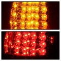 Acanii For 1999-2004 Jeep Grand Cherokee Black Led Tail Lights Rear Brake Lamps Pair Replacement Assembly Left Right