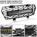 Sautvs Mesh Grille With Led Light For Polaris General 1000 Xp 16-24 Front Bumper Grill Bar 4 Xp4 1000 2016-2024 Accessories