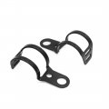 Uxcell 2pcs Universal Motorcycle Fork Clamp Turn Signal Light Mount Brackets Black