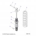 Polaris Snowmobile Threaded Spring Retainer Genuine Oem Part Qty 1