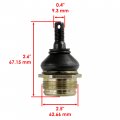Caltric Upper Ball Joint Compatible With Kawasaki Bayou 300 Klf300 Klf300-c 1989-2005