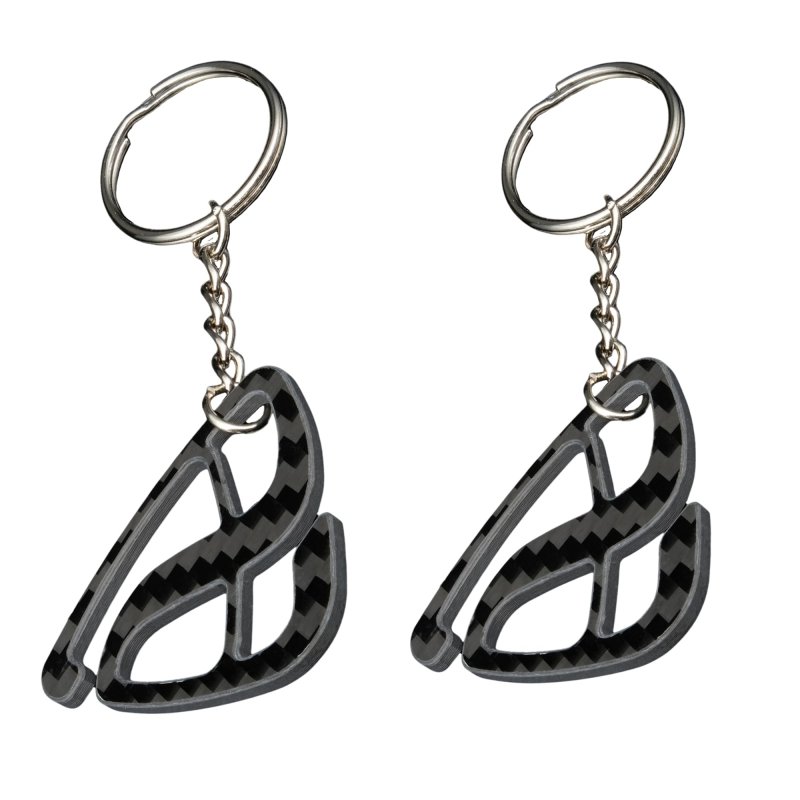 Pro Spec Imports 100 Real Carbon Fibre Keychain For Mazda Rx7 Fd Fc Sa Rx8 Cosmo Rx2 Rx3 Rx4 Rx5 Mx5 Rotor Efini Rotary Gift