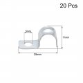 Uxcell 25 64 Emt One Hole Strap Pipe Zinc-plated Steel Reinforced Rib For Fixing On Various Surfaces 20pcs