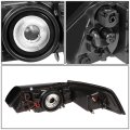 Auto Dynasty Led Drl L-bar Black Housing Amber Corner Projector Headlight Lamps Tool Kit Compatible With Ford Mustang 99-04