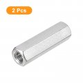 Uxcell M10 X 1 5-pitch 60mm Length Coupling Nuts 2pcs 304 Stainless Steel Metric Hex Rod
