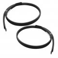 Secosautoparts 2pcs Roof Molding Drip Weatherstrips Driver And Passenger 75551-0c050 75552-0c050 Compatible With Toyota Tundra