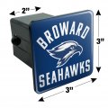 Broward College Seahawks Logo Tow Trailer Hitch Cover Plug Insert 2
