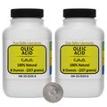 Oleic Acid C18h34o2 100 Pure Gp Grade Liquid In 16 Oz Two Space-saver Bottles Usa 