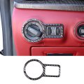 Llkuang Soft Carbon Fiber Headlight Switch Frame Trim For Maserati Ghibli Quattroporte 2014 2015 2016 2017 2018 2019 2020 2021
