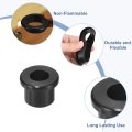 12pcs Rubber Grommets 12mm Drill Hole 8mm Id Top Hat Grommet Black Silicone Plug Gasket For Wiring Automotive