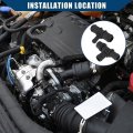 Hihaha Hvac Heater Hose Tee Connector For Ford Transit Connect 2010-2013 Pipe Durable 1 Set Black