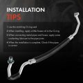 A-premium A C Suction Line Hose Assembly Compatible With Infiniti Fx45 2003-2008 V8 4 5l Compressor To Evap