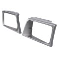 Hecasa Headlight Bezel For 1997-2002 Ford E-150 E-250 E-350 Econoline Fo2512158 Fo2513158 F7uz13052aaa F7uz13064aaa Headlamp