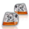 Park Signal Light Assembly Pair For 2001 2002 2003 Ford F-150 Driver And Passenger Side Replaces Fo2520170 Fo2521170 1l3z 