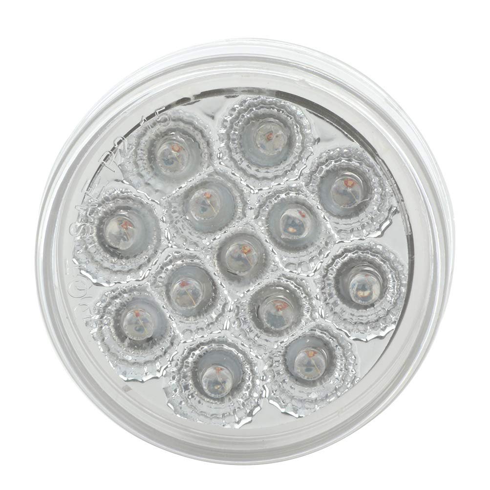 6 Pack 2 5in Round Led Marker Lights 13 Amber Side Trailer Universal Waterproof Clearance For Truck Bus Van Boat Lorry