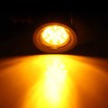 6 Pack 2 5in Round Led Marker Lights 13 Amber Side Trailer Universal Waterproof Clearance For Truck Bus Van Boat Lorry