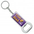 Graphics More Stand Up And Roar Lsu Tigers Football Keychain Rectangle Chrome Plated Metal Bottle Cap Opener