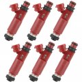 Ocpty 1 Hole 6pcs Replacement Fuel Injectors Compatible For 2001-2002 Mitsubishi Montero 3 5l Fj943 Md357267