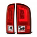 Red Lens Premium Oled Neon Tube Led Tail Light Housing Lamp Assembly For 2007-2008 Dodge Ram 1500 2500 3500 Pickup Truck Driver 