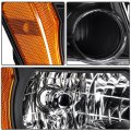 Headlight Assembly Pair Replacement For 2005-2015 Nissan Xterra Black Housing Clear Lens Ni2502189 Ni2503189 Ni2502161 