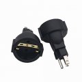 2 Pack Schuko Female To Usa Nema 5-15 Plug Adapter Eu Europe Us 3pin 5-15p Power Converter Adaptor Usa Cee7 7 Receptacle 
