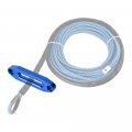 4 5 Blue Cnc Aluminum Hawse Fairlead Compatible With Synthetic Winch Rope Car Suv Atv Utv