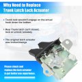 X Autohaux Car Rear Tailgate Latch Actuator Trunk Door Lock 64610-12360 For Toyota Corolla E12 2004-2008