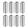 8pcs Aluminum Spacer 1 2 Od X 4 Id 1-3 8 Length Screw Standoff Bushing Plain Finish Unthreaded Round Metal For Screws Bolts And 
