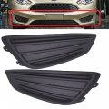 Waltyotur 2 X Front Bumper Left Right Fog Light Lamp Cover Trim Grille Grill Replacement For 2015-2018 Ford Focus