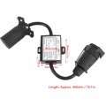 12v 2 To 3 Wire Converter Trailer Adapter For Rv Boat With Abs Brass Mount Technology And Turn Stop Lights