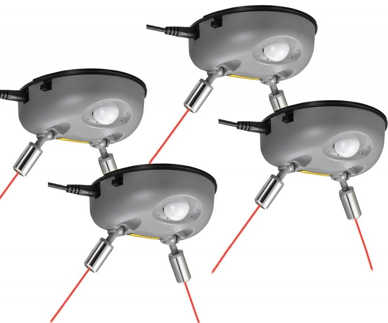 Zone Tech Garage Parking Assist Dual Laser Guide 4 Pack- High-tech Professional 360 A Degree Adjustable To Wider Angles Sensor