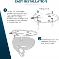 Zone Tech Garage Parking Assist Dual Laser Guide 4 Pack- High-tech Professional 360 A Degree Adjustable To Wider Angles Sensor
