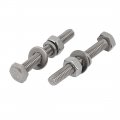 Uxcell 20pcs 304 Stainless Steel M4x30mm Hex Bolts W Nuts And Washers Assortment Kit