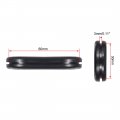Uxcell Wire Protector Oil Resistant Armature Oval Rubber Grommets 30x60mm Mounting Dia 4pcs