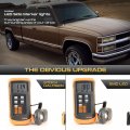 Vipmotoz Full Led 4pc Smoked Corner Side Marker Lights Turn Signal Compatible With 1994-1999 Chevy Suburban Tahoe 1500 2500