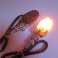 Httmt Mt303-011- Aluminum 10mm Stalk Motorcycle Turn Signal Blinker Lights Compatible With Universal Bike