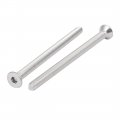 Uxcella M6x90mm 304 Stainless Steel Flat Head Hex Socket Cap Screws Din7991 15pcs
