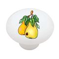 Pear Branch Decorative High Gloss Ceramic Drawer Knob 