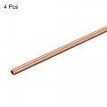 Uxcell Copper Round Tube 4mm Od 0 5mm Wall Thickness 300mm Length Pipe Tubing 4 Pcs