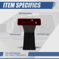 Auto Dynasty Rear High Mount Red Lens Led 3rd Third Tail Brake Light Stop Lamp Compatible With Jeep Wrangler 07-17
