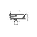 Passl A 02-16199-0011 Door Gasket Size 76 7 8 X 27 3 Anthony Seal For Cooler Or Freezer A Compatible With Refrigeration