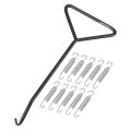 10 Pcs Motorcycles Universal Exhaust Pipe Spring With Hook 65mm 2 56 Stainless Steel Modified Accessory 