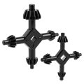 2pcs 4-in-1 Drill Chuck Key Set Hand Drilling Wrench For Electric Drills Size 3 8 2 4 1 Inch L S 