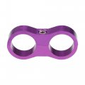 X Autohaux 5 Pcs An12 Hose Separator Clamps Fuel Line Connector For Oil Replacement Purple