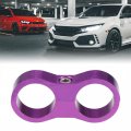X Autohaux 5 Pcs An12 Hose Separator Clamps Fuel Line Connector For Oil Replacement Purple