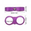 X Autohaux 5 Pcs An12 Hose Separator Clamps Fuel Line Connector For Oil Replacement Purple
