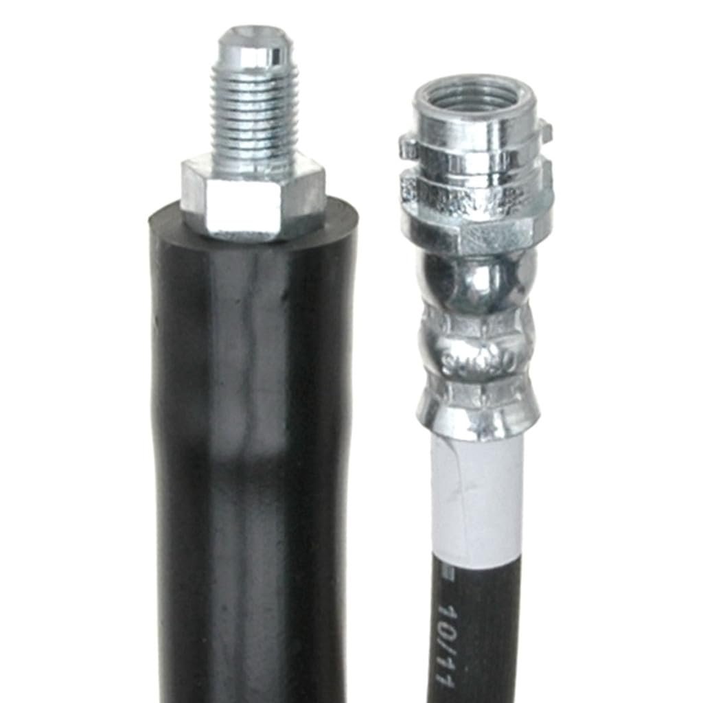 Front Brake Hydraulic Hose For Mercedes Benz S55 Amg S600 2001 2006 Black Corrosion Resistant Steel External Thread 16 In