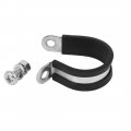 Uxcell 28mm P Clips Epdm Rubber Lined Mounting Bracket 5pcs For Pipe Tube Cable