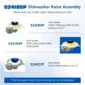 524185p 524307p 525884 Motor Rotor Assembly Dishwasher Drawer Pump For Ds601 Ds601i Ds601v2 Ds601v2i Ds602 Ds602i Ds603 Ds603b